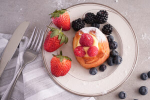 Professional food photography for a business client's dessert in Northern Virginia